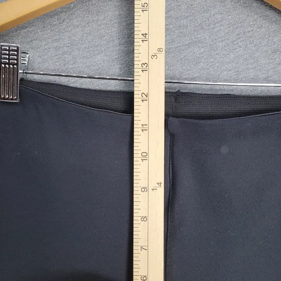 Soft Surroundings Pull On Pants Womens Large Black Ponte Knit Flat Front Stretch - Picture 7 of 11